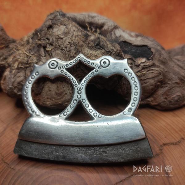 VIKING chair - Birds from Birka, ceremonial Fire Striker - silver plated