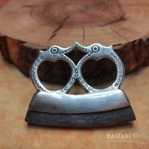 VIKING chair - Birds from Birka, ceremonial Fire Striker - silver plated