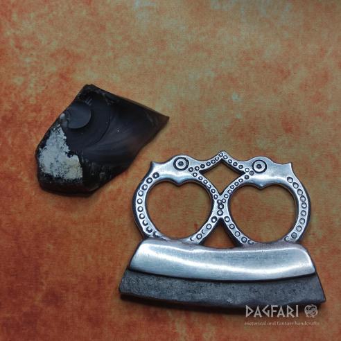 VIKING chair - Birds from Birka, ceremonial Fire Striker - silver plated