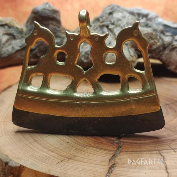 Křesadlo VIKING, Jezdci na koních, obřadní ocílka - mosaz