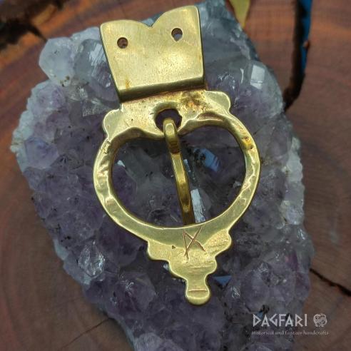 SET GLORIA 11. bis 13. Jahrhundert, byzantinische Motive auf einer Schnalle und Riemenzunge