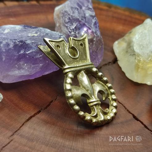 LILIANA Nákončí na opasek Fleur de lis, vrcholný středověk