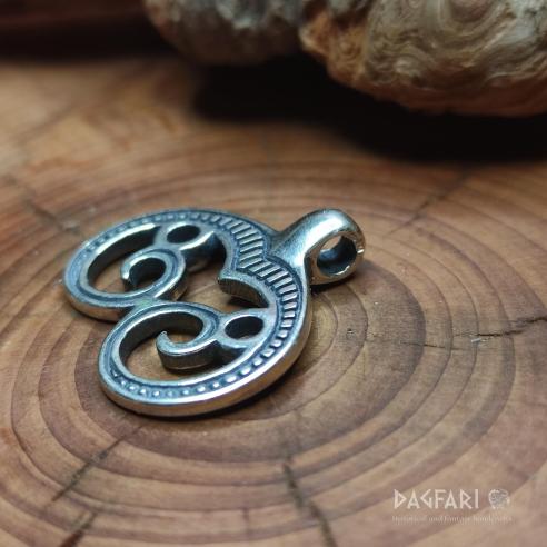 Silber Replik eines Mondbogens Lünette aus Nitra (ähnlicher Typ Čakajovice, Litenčice, Těmice), Großmähren, Ag 925/1000