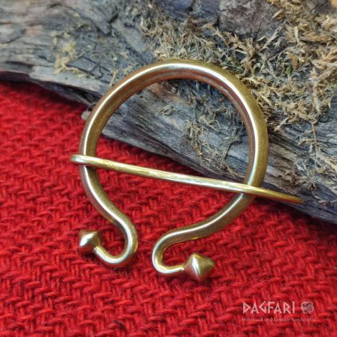 ANTIK buckle - Brass omega brooche fibula from Roman provinces