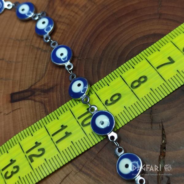 NAZAR, oko štěstí proti uhranutí - nerezový náhrdelník s barevným smaltem