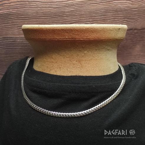 SNAKE - Herren Flachkette, Chirurgenstahl, 4 mm