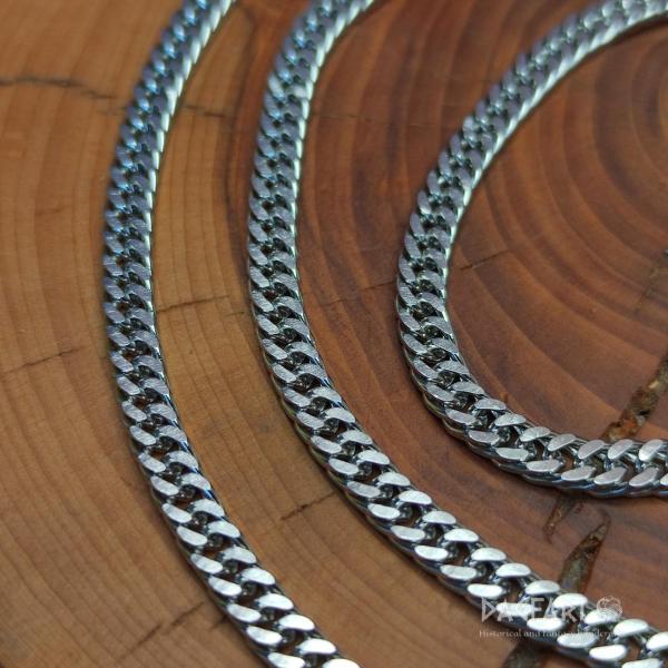 .SNAKE - Plochý stáčející se nerezový řetízek, 4 mm 60 cm