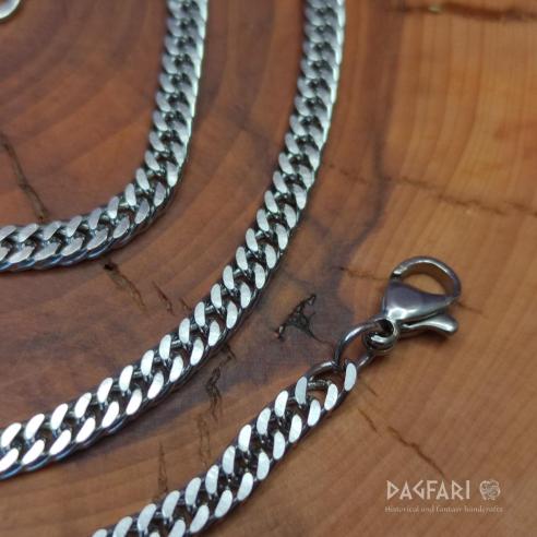 SNAKE - Flache und verdrehbare Edelstahlkette, 4 mm