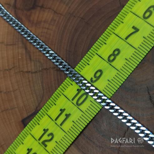 SNAKE - Flache und verdrehbare Edelstahlkette, 4 mm