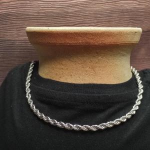 TWIST - Geflochtene Kette aus massivem Edelstahl, 5 mm 50 - 60 cm 2