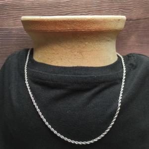 TWIST - Schmuckkette aus verdrehtem Edelstahl, 2 mm 45 - 50 cm 2