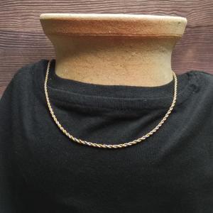 TWIST - Kroucený řetízek z nerezové oceli,  mix zlatá stříbrná barva, 2 mm 2