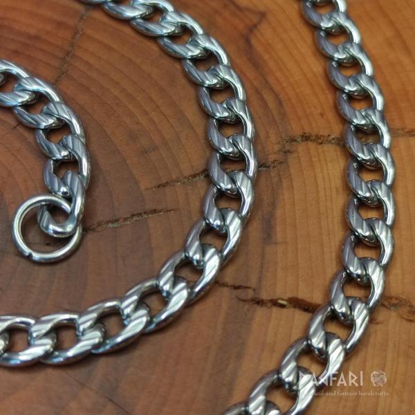 BOSS - Flache Edelstahlkette für Herren, 7 mm 60 cm