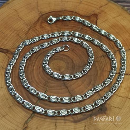 KNIT - Unisex Original Kette, Edelstahl, 3,5 mm 60 cm