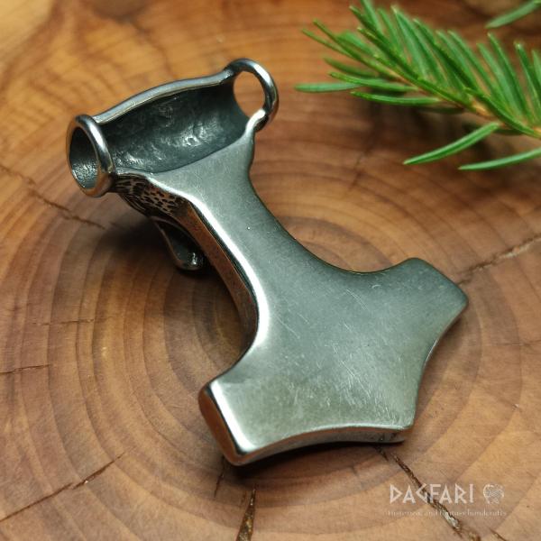 ELIS - Thors Hammer mit Wolfskopf, Edelstahl
