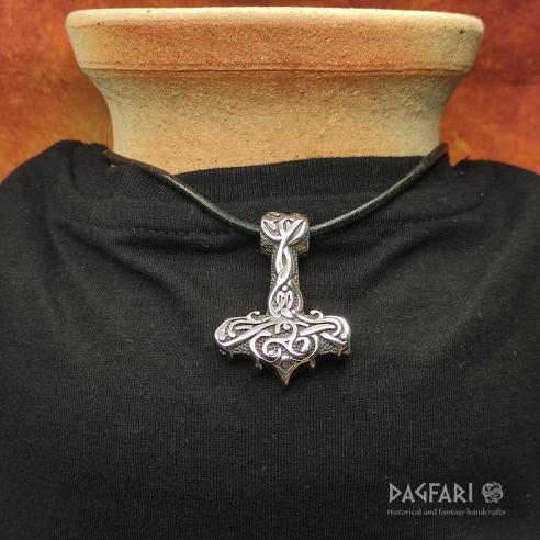 TRISKEL - Thors Hammer mit Zöpfen, Edelstahl