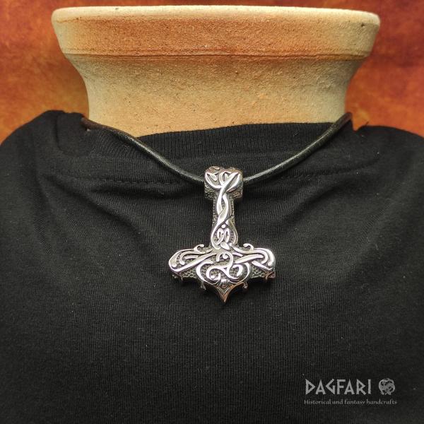 TRISKEL - Thors Hammer mit Zöpfen, Edelstahl