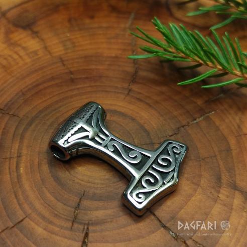 TINA - Kleiner Thors Hammer aus glänzendem Stahl