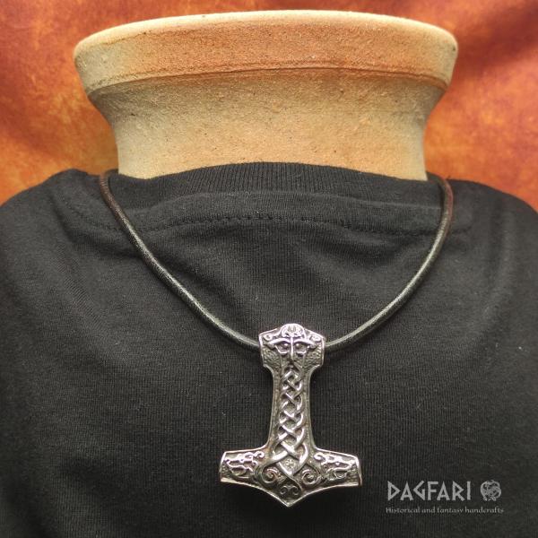 VIKING ORM - Thor's hammer with beard braid