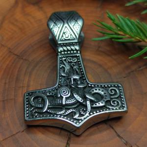 MAMMEN - Thor's hammer with dragons for Vikings