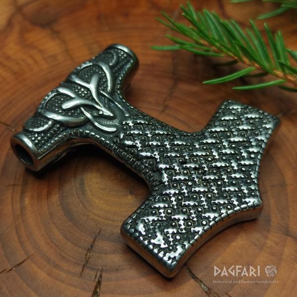 SKÅNE - Thor's hammer with goat head, stainless steel