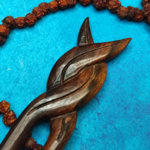 LESHANNA Jehlice do vlasů, dva trny - dřevo, ruční práce 2