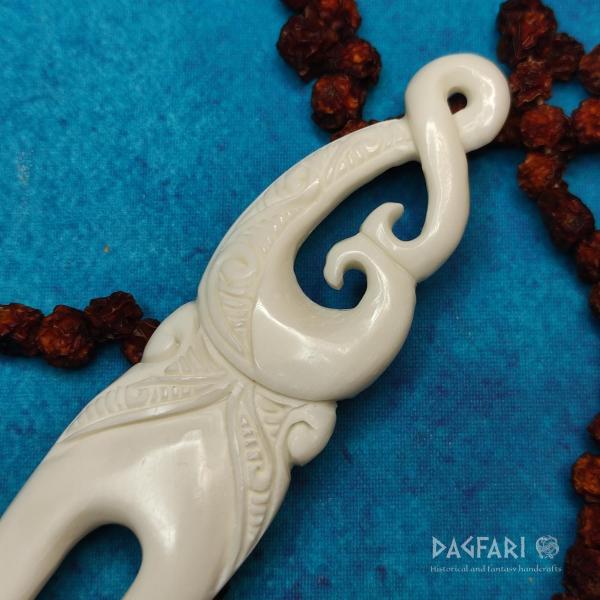 RODWEN handgeschnitzte Haarnadel, handgefertigt aus Knochen