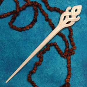 GANDALF Kostěná jehlice do vlasů, ručně vyřezaná