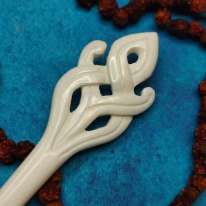 GANDALF Kostěná jehlice do vlasů, ručně vyřezaná 2