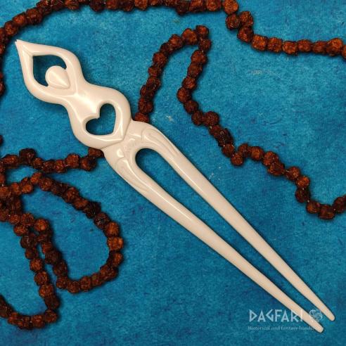 PACHAMAMA Große Mutter Erde - Haarnadel aus Knochen