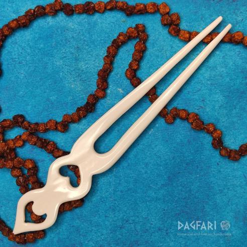 PACHAMAMA Große Mutter Erde - Haarnadel aus Knochen