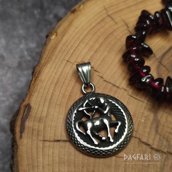 SAGITTARIUS - ARCHER - Zodiac sign in stainless steel
