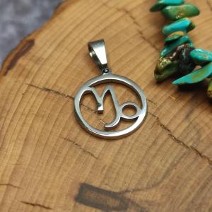 CAPRICORNUS - KOZOROH - Přívěsek se znamením z lesklé oceli