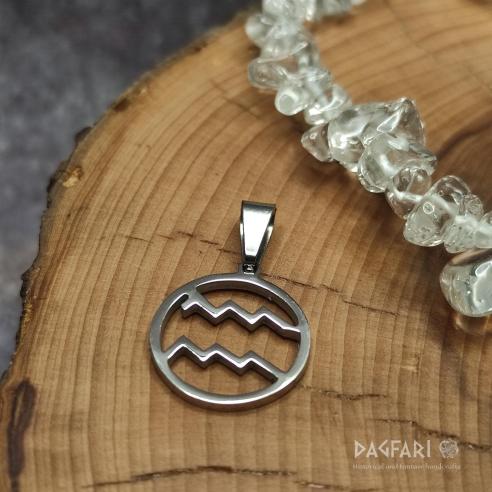 AQUARIUS - WATERMAN - Jewellery small pendant Zodiac sign
