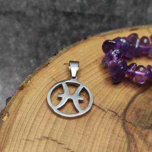 PISCES - RYBY - Zvěrokruh - Nenápadný Unisex přívěsek se znamením