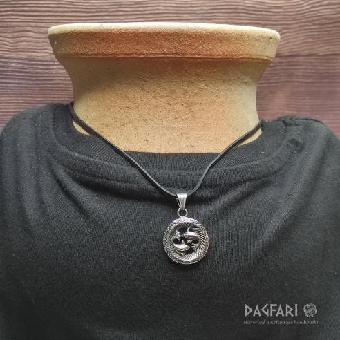 PISCES - FISHES - Unisex pendant with animal  ZODIAC sign