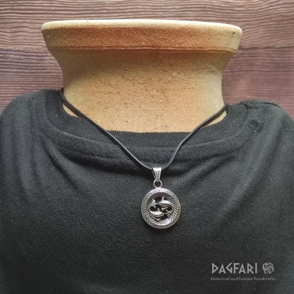 PISCES - FISHES - Unisex pendant with animal  ZODIAC sign