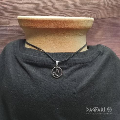 CAPRICORNUS - CAPRICORN - Pendant with sign in shiny steel