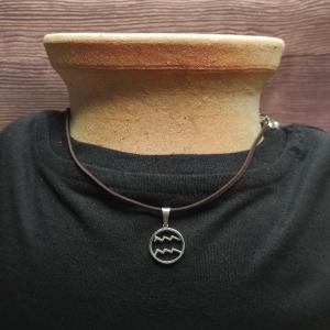 AQUARIUS - WATERMAN - Jewellery small pendant Zodiac sign 2