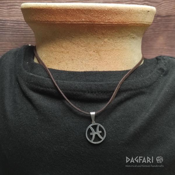 PISCES - FISHES - ZODIAC Unobtrusive Unisex Pendant