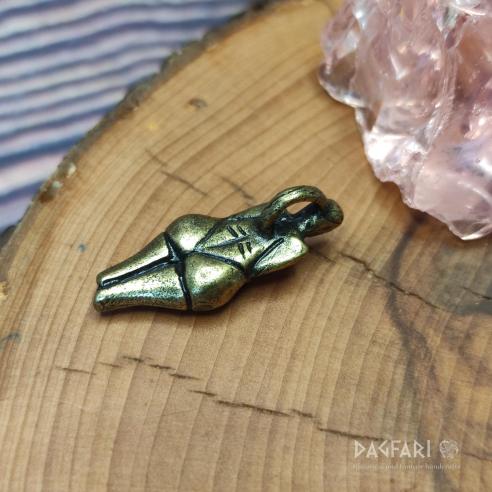 ♡ Venus von Věstonice - Nachbildung einer berühmten Frauenstatue, GRAVETTIEN Anhänger