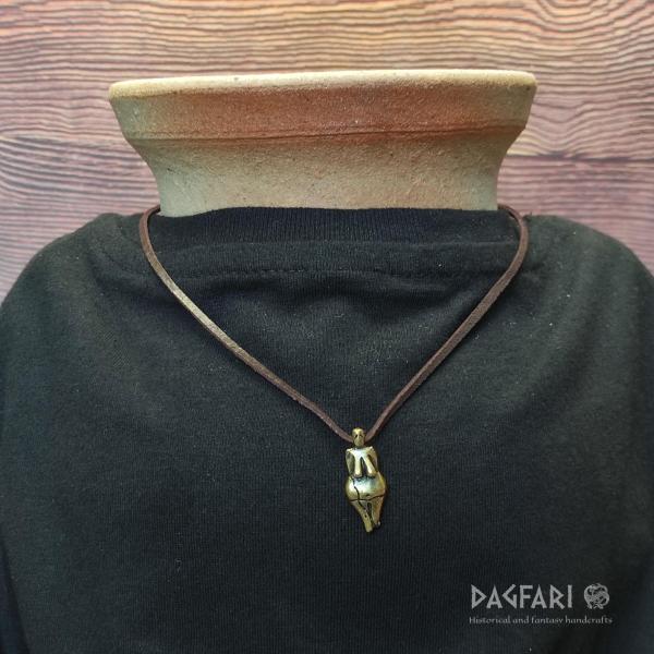 ♡ Venus von Věstonice - Nachbildung einer berühmten Frauenstatue, GRAVETTIEN Anhänger