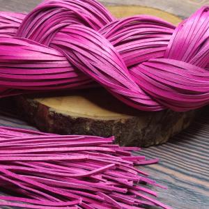 MAGENTA deep pink leather - cord 85 cm