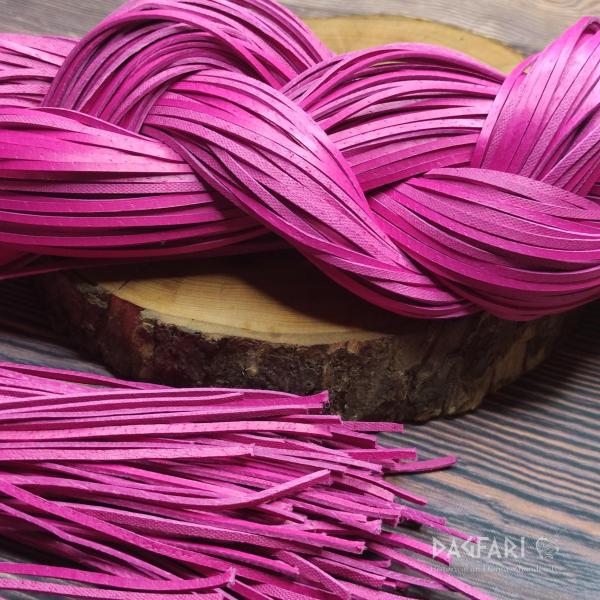 MAGENTA deep pink leather - cord 85 cm