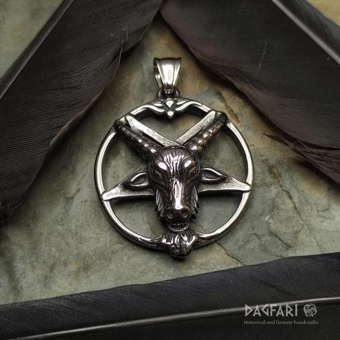 PENTAGRAM BAPFOMET Ziegenkopf in Pentagramm
