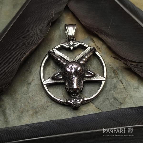 PENTAGRAM BAFOMET Kozlí hlava v pentaklu