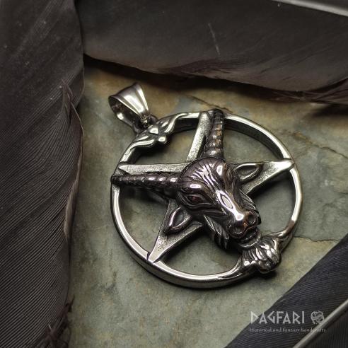 PENTAGRAM BAFOMET Kozlí hlava v pentaklu