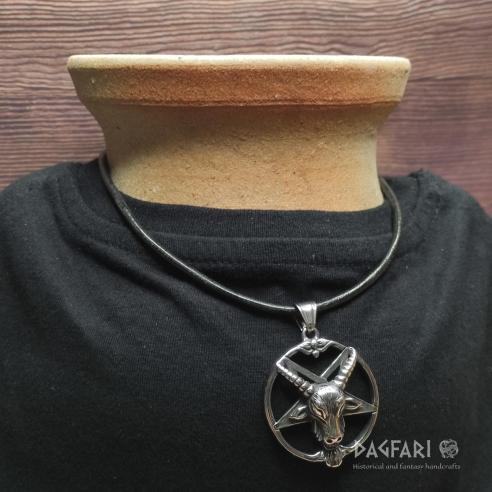 PENTAGRAM BAFOMET Kozlí hlava v pentaklu