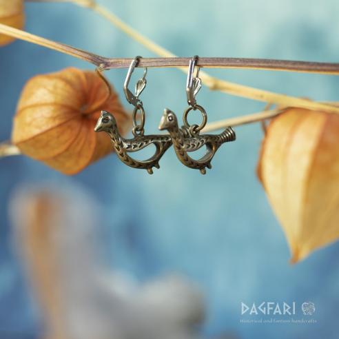 Ohrringe Baltic Vögel aus Finnland - Bronze