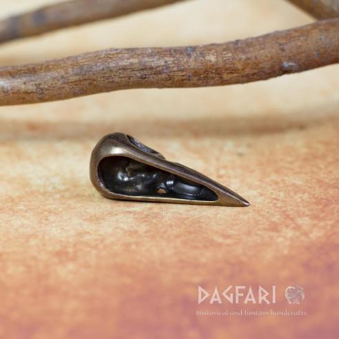 Amulet Raven Skull